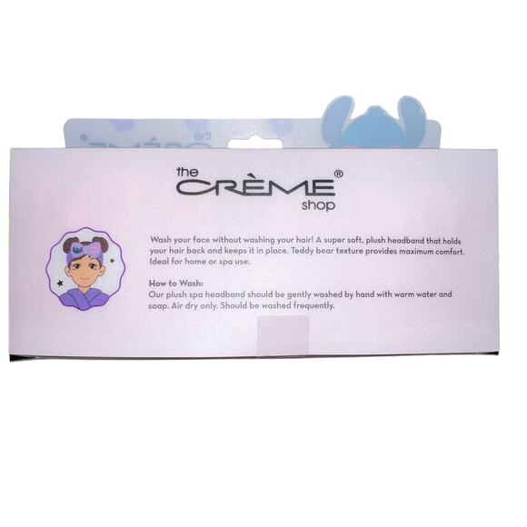 Disney Stitch Plush special edition spa teddy headband NEW by The Crème Shop NEW - Picture 2 of 2